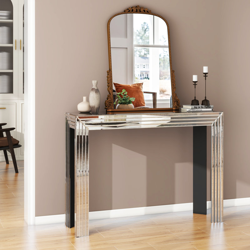 120Cm Console Table and Mirror Set