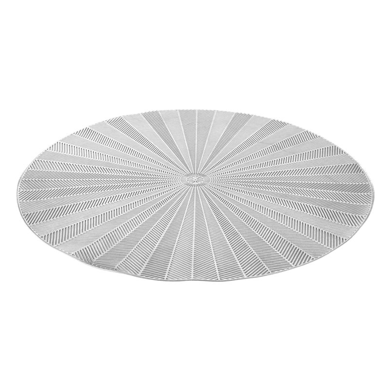 Ensemble de napperons en vinyle 4 pièces, Argent