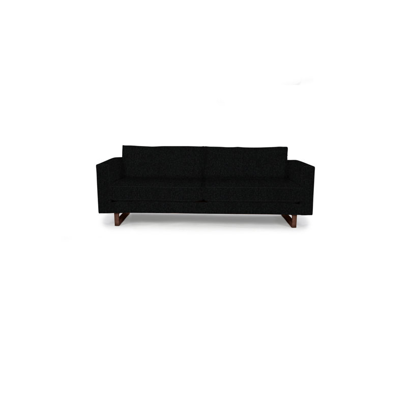 Avalon Sofa, Walnut, Onyx Polyester