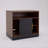 Adonia 31.5"W Wood Storage Cabinet With Door For Home Office With Adjustable Open Storage Shelves, Black Walnut