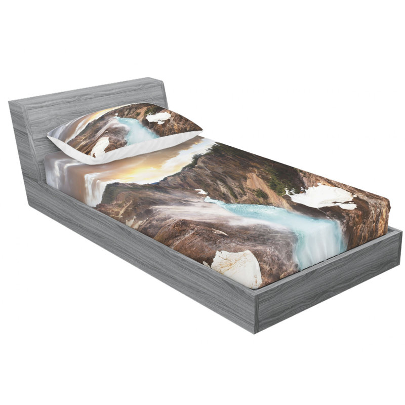 Microfiber Sheet Set, Twin Sheet Set with Fitted Sheet