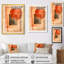 Équilibre en terre cuite orange-brun I - Tableau abstrait moderne de transition encadré-1533540184-1410872353