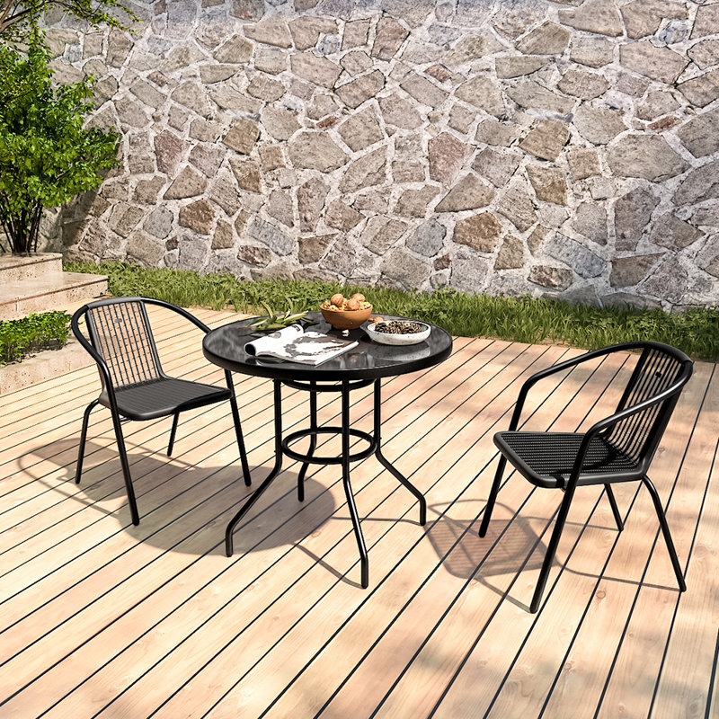 Bayviewpark 2 - Person Patio Dining Set with Round Table