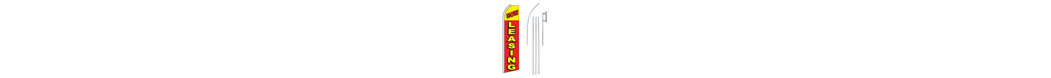 Double Sided 144'' H x 30'' W Polyester Flag Set