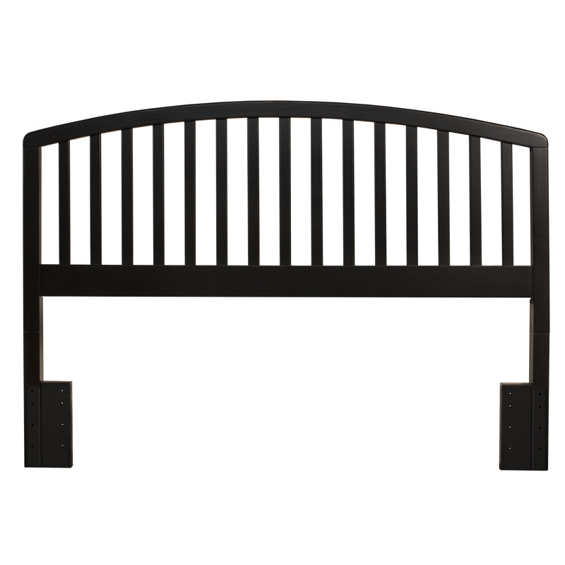 Brekke Solid Wood Headboard, Full/Queen, Black