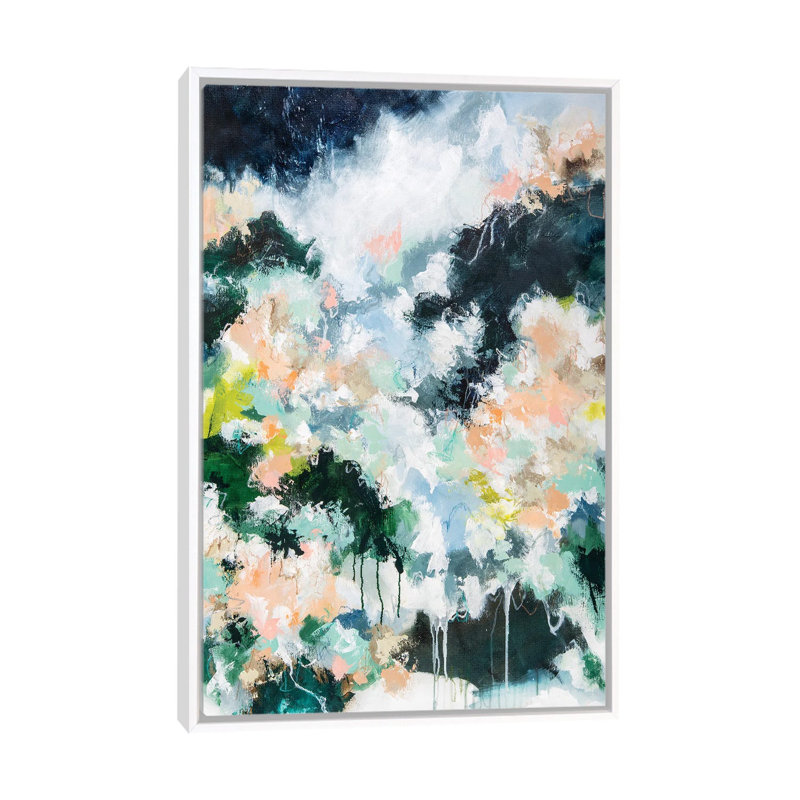 Secret Garden 1 Piece Painting on Canvas, 101.6 cm H x 66.04 cm W, White Framed