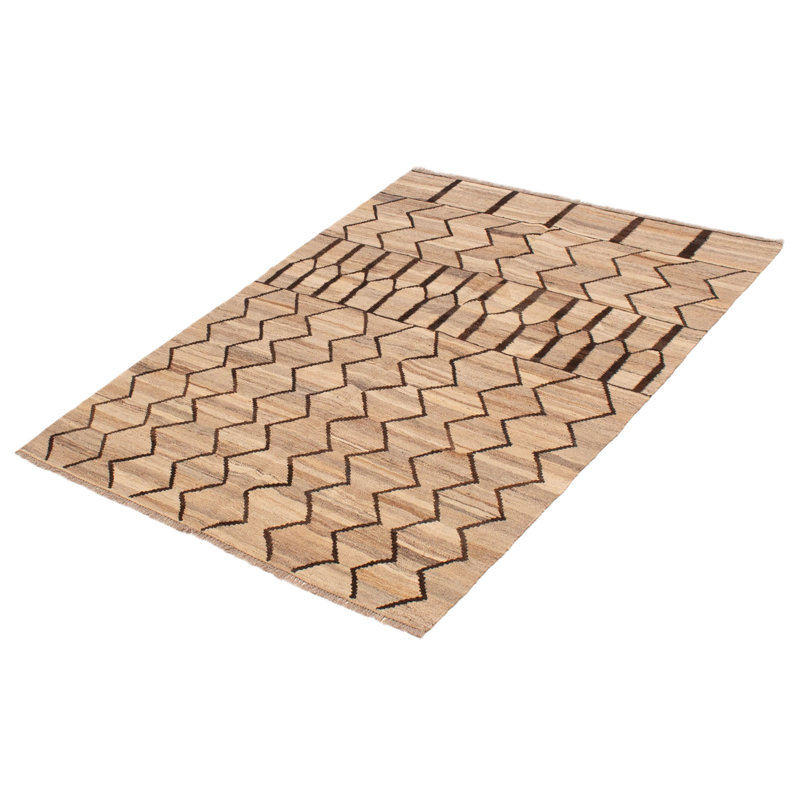 Tapis kaki unique de conception rectangulaire 4 pi 9 po x 6 pi 6 po