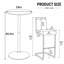 Ensemble de tables de bar 24 po Modern Modern-1865359062