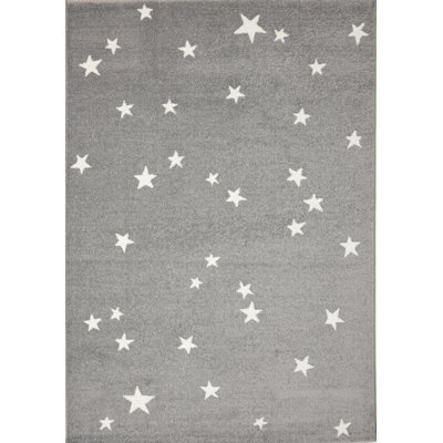 Richelieu Magical Stars Gray White Area Rug