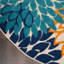 Tapis intérieur/extérieur Alsaedi floral vert/bleu/orange-1227183241