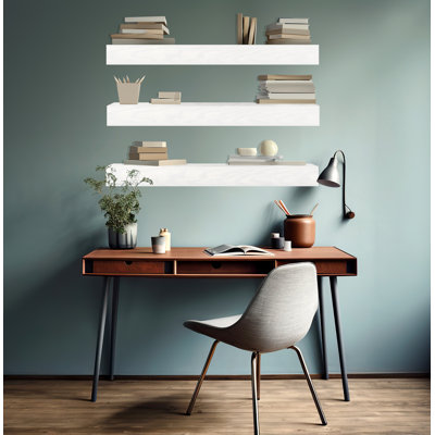 Emerald Lee 3 Piece Oak Floating Shelf