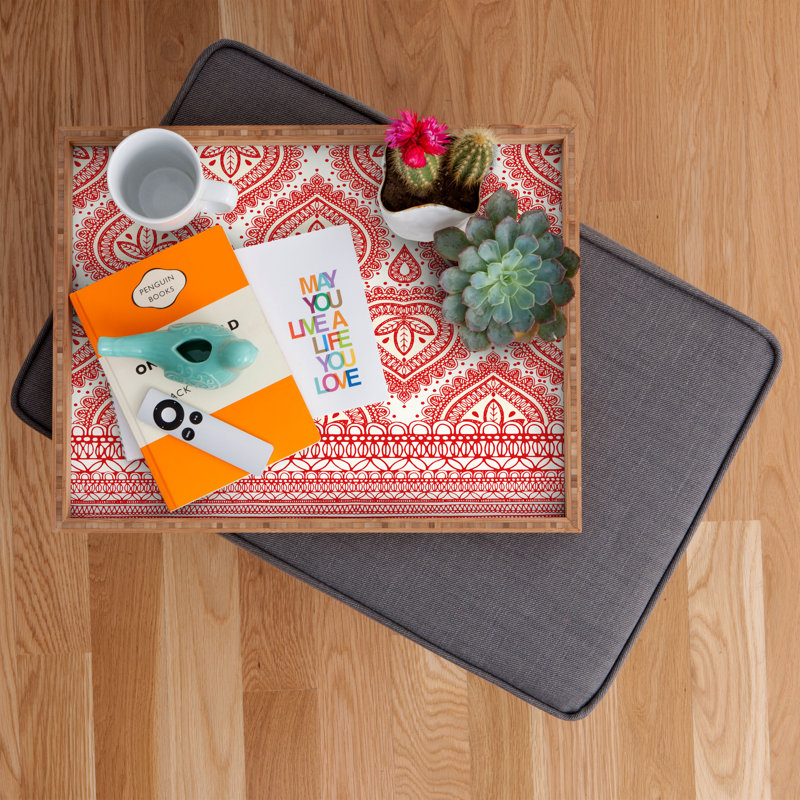 Giffin Wood Tray, 1.75" H x 18" W x 14" D