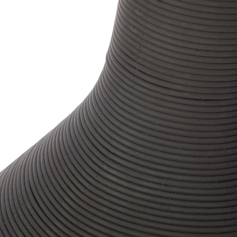 Vase de plancher en plastique gris anthracite Latayshia