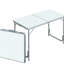 Table pliante 47 po pour camping - Hauteur réglable, légère, portable, maison, garage, espaces de pique-nique, pique-nique léger et robuste, tâches intérieures