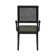 Vernet Upholstered Arm Chair in Black/Gray