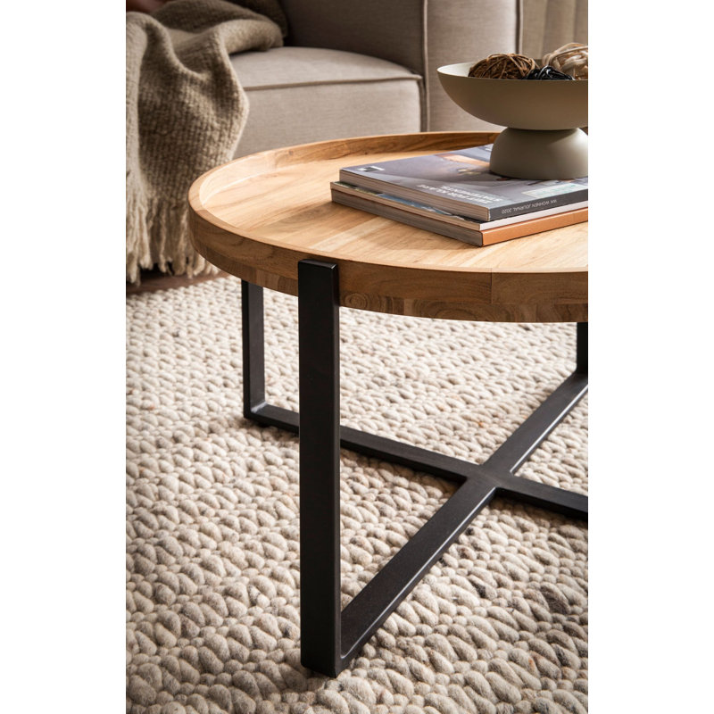 60cm Solid Wood Top Console Table