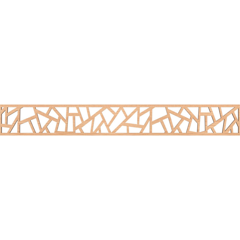 Moulure en bois Harrisburg, H 6 po x l 46,5 po x P 0,25 po, Noyer blanc