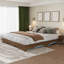 Base de lit plateforme en bois à design ondulé Minimalist-129231041-129231044