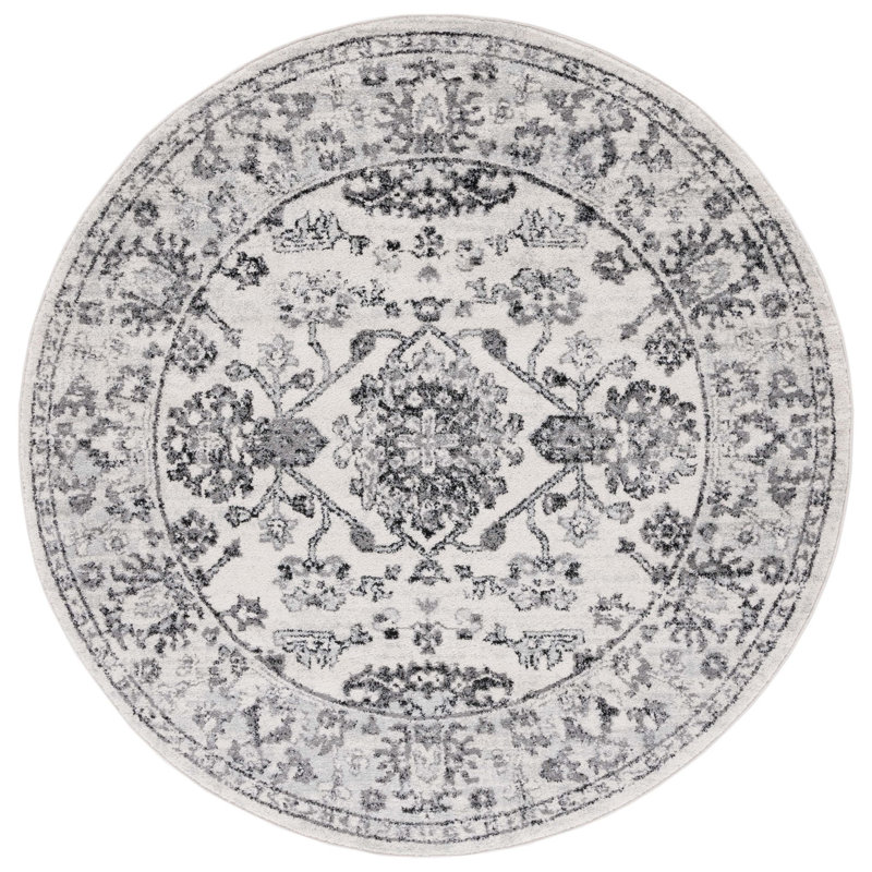 Tulum Performance Oriental Rug, Round 6'7"