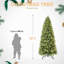 Arbre de Noël 5 pi et lumières DEL blanc chaud-761473125