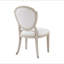 Ensemble de 2 chaises d'appoint contemporaines en chêne et en chenille