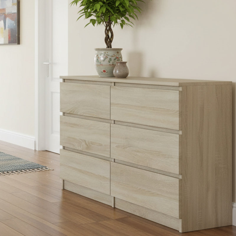 138 cm W Chest of 6 Drawers, Sonama
