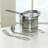 Deluxe Cookware Metal Play Set with 11 Pieces of Play Food