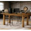 Bureau d'écriture en bois (sans tabourets)