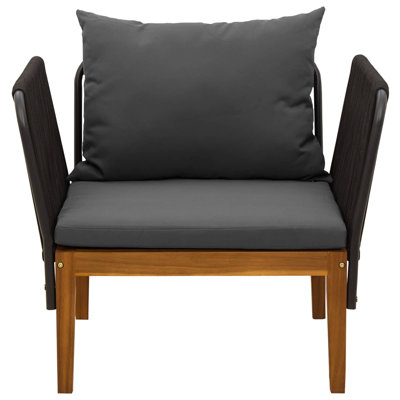80 cm W Patio Sofa with Cushions