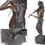 Canny Lady jouant du violon 49 pouces de haut