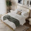 Maura Upholstered Cream Boucle Bed Frame-997666543