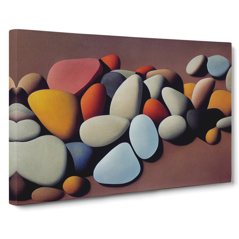 Animated River Pebbles - Wrapped Canvas