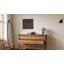 Commode d'appoint 6 tiroirs avec pieds en bois d'hévéa