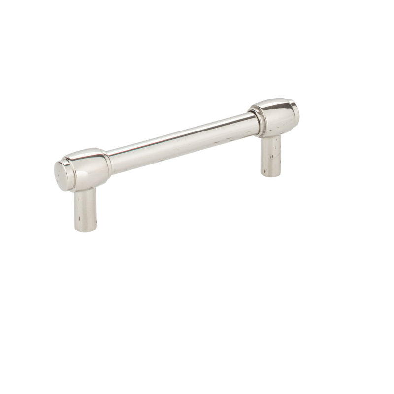 Hayworth Bar Pull, Polished Nickel, 3 3/4"