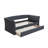Contemporary Style 1Pc Day Bed W/ Trundle Button Tufted Slat Included