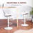 Swivel Upholstered Adjustable Height Counter Stool-107120736
