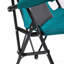 Chaise de jardin robuste à haut dossier 250 lb, support pliable portable avec porte-gobelet - bleu