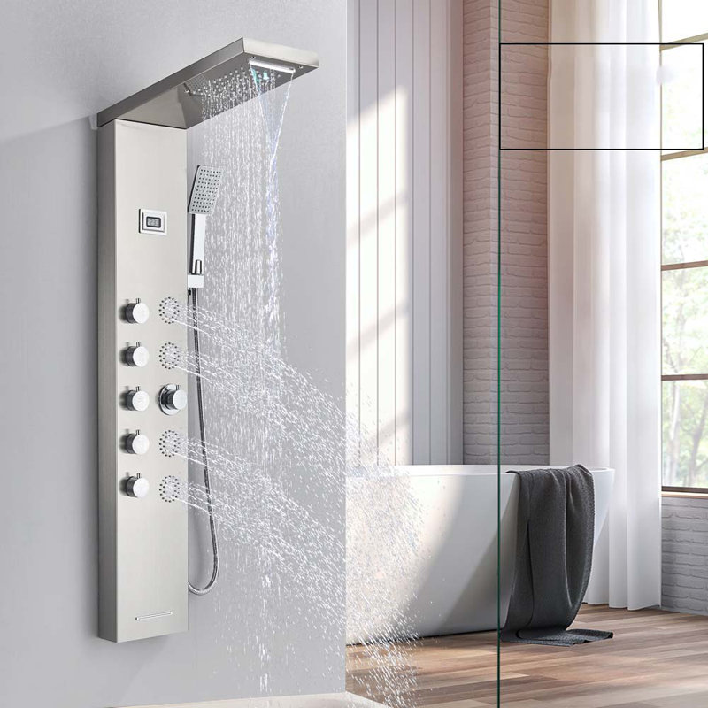 47'' Shower Panel with Fixed Shower Head