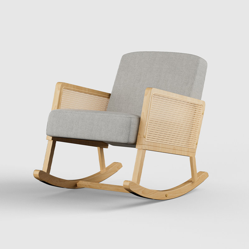 Linen Rocking Chair