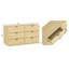 Commode double contemporaine 6 tiroirs 60 po Chrystie-612676104