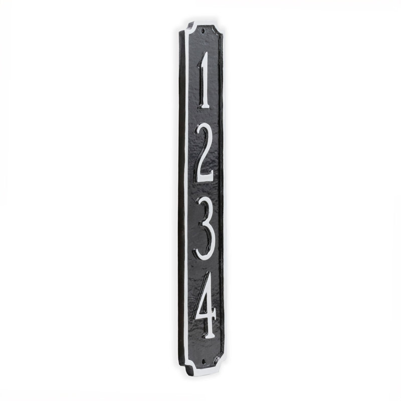 Princeton Rectangle Wall Plaque, Yes, White/Black