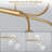 6-Light Dimmable Sputnik Modern Linear Chandelier