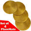 Absidy 100% Polyester Solid Colour Round Placemat And Coaster Set-742418293