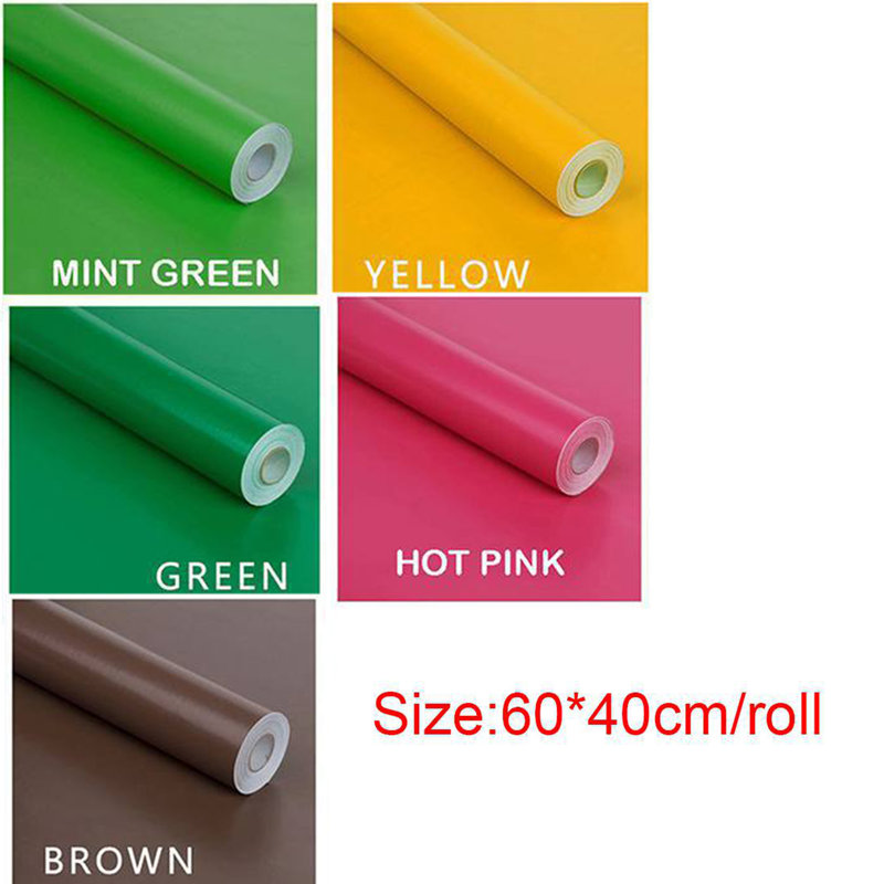 Rouleau de papier peint auto-adhésif lisse L 15,75 pi x l 23,62 po, Jaune