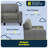 Serta Palisades 61" Track Arm Sofa, Easy Care Fabric, Soft Pillow Back, Pocket Coil Seat Cushions-25783335