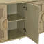 Armoire 59,84 "à 4 portes avec portes décorées en lin 59,84"