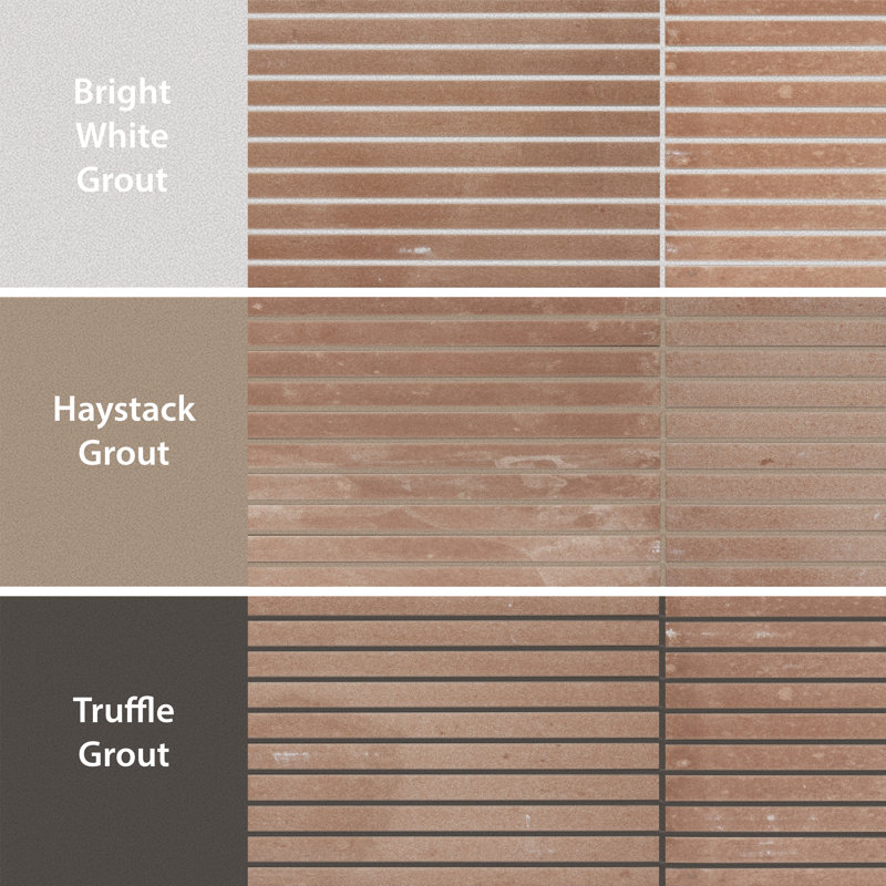 Americana Boston Strata 6-7/8 In. X 14 In. Porcelain Floor And Wall Tile, Brown;Orange
