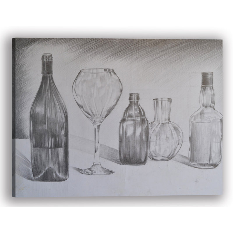 " Charcoal Still Life ", 36" H x 48" W x 1.5" D