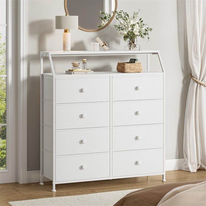 96cm W 8 - Drawer Chest of Drawers, White