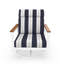 Chaise berçante d'extérieur en métal avec coussin Sunbrella Townsend-116257318